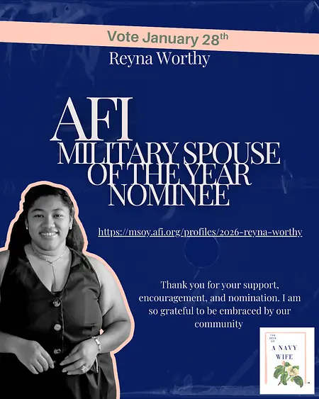 I was nominated as Military Spouse of the Year