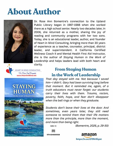 March Author of the Month at the Upland Public Library