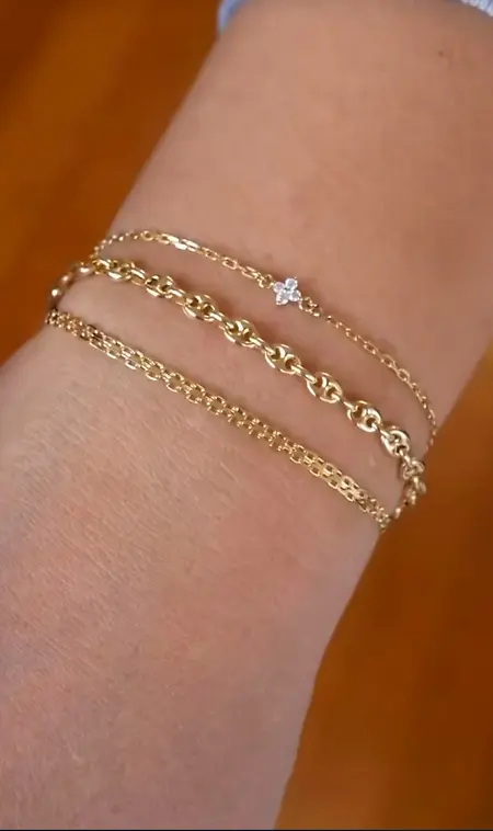 Permanent jewelry stack