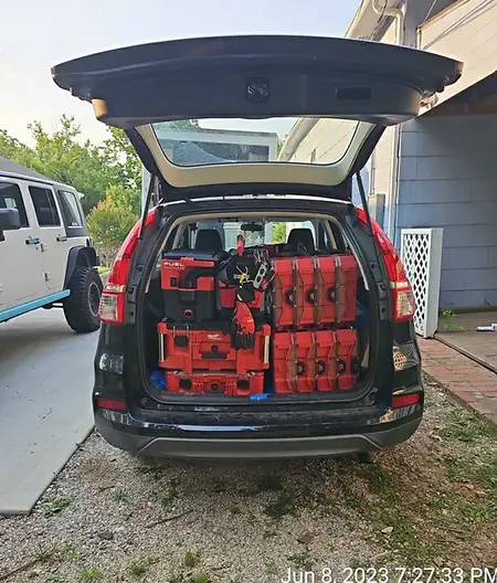 This photo represents where we started. We didn’t have a business plan, a fleet of vehicles, or a clear roadmap. We just knew we wanted to help our neighbors. My husband fit all of his tools into the back of our CRV, and if a job was too big, he’d call me and I’d bring my SUV to haul scrap or materials. We worked like that until we could save enough for our first commercial vehicle. Today, we operate with three vehicles. This moment reminds me that growth doesn’t always start with having it all figured out, it starts with showing up, working hard, and believing in what you’re building.