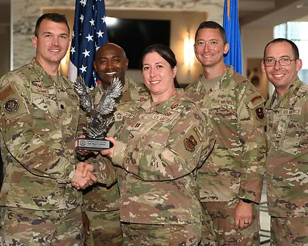 Receiving an annual award