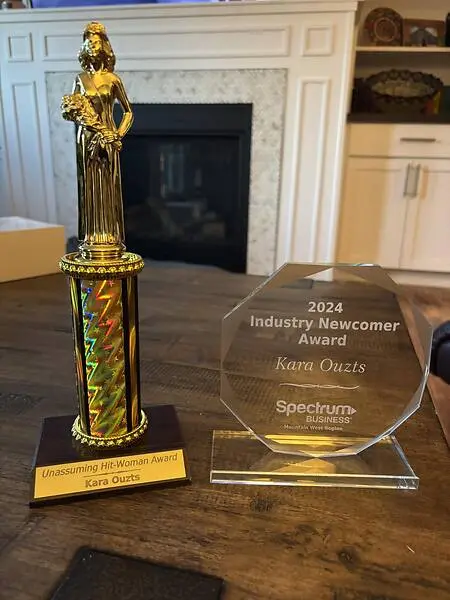 Changing your career path can be terrifying.   I've done it multiple times, and each time it is for the better.  I was honored to be recognized as my region's Industry Newcomer of the year.  Additionally, fun awards were given and apparently I am my team's most unassuming hit woman!