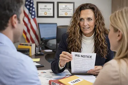 Behind every confident decision is a woman who knows the system and how to navigate it.

In the moments when clients feel overwhelmed, she brings clarity, strategy, and strength, turning IRS stress into a plan to move forward. This is what leadership looks like behind the scenes.