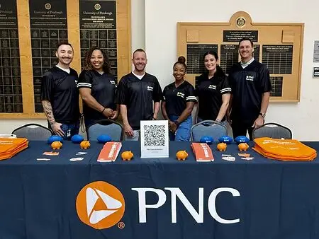 PNC Campus Recruiting Team at the University of Pittsburgh Networking Barbeque - September 2025