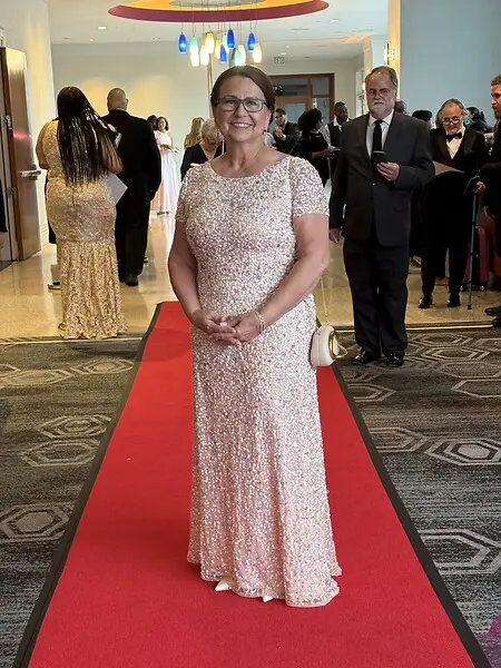 On the red carpet in Hollywood for the 2025 IIBA Author of the Year Awards