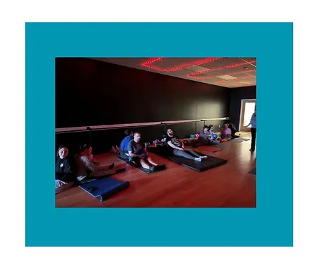 Community partner yoga class