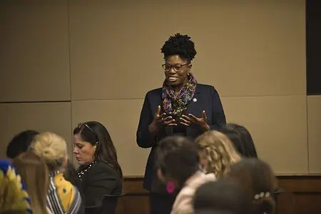 Participating in the Congressional Briefing on Women in Diplomacy and Legislative Processes