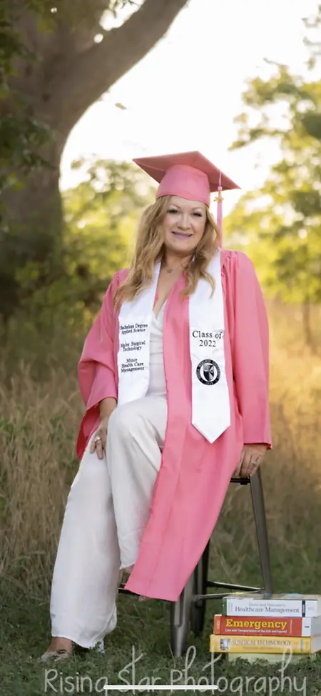 In 2020, I was laid off work for the first time in my life. I decided to use that setback as fuel to help me I achieved what I thought was the "unthinkable dream for me." 
While enduring setbacks during a pandemic, raising 2 teenagers & working 2 part time jobs, I graduated college in 2022 in my late 40's with my Bachelor's Degree in Applied Science with a minor in Healthcare Management! It wasn't easy, but it was worth it.
