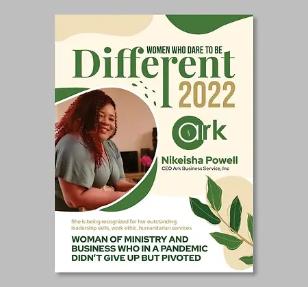 Nikeisha Powell, was nominated and selected to receive an Outstanding Achievement Award for the Organization of Women Who Dare to be Different. June 22, 2022