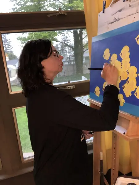 Hours and hours at the easel.