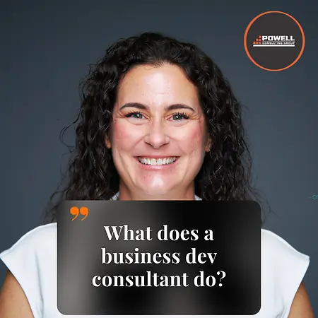 This photo was taken around the time I launched Powell Consulting Group and stepped fully into entrepreneurship. The question in the image, “What does a business development consultant do?” reflects the work I care deeply about helping companies build partnerships, create opportunity, and grow through intentional business development strategy. After many years in corporate leadership, taking this step required trusting my experience and believing in the path ahead. It’s a reminder that some of the most meaningful milestones begin when you have the courage to build something of your own.
