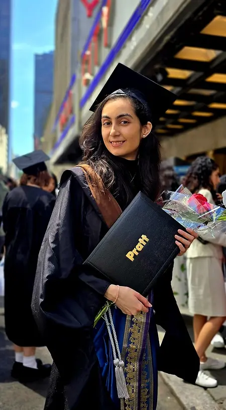 Master's Degree from Pratt Institute with Honors