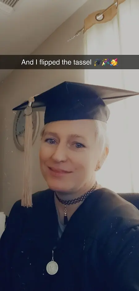 My virtual graduation...summa cum laude with my Bachelor of Science in Technical Management with Criminal Justice Specialization.