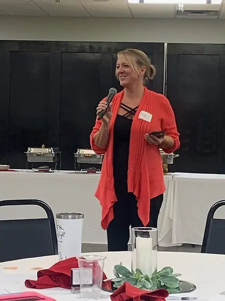 Speaking at 100 Women Who Care about the importance of Recovery Residences