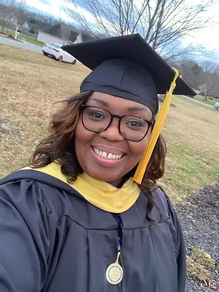 A moment of purpose fulfilled. This degree represents perseverance, faith, and the courage to keep going even when the path is not traditional. Proof that it is never too late to become who you were meant to be. 

There was a time when I questioned whether my journey was taking too long. Life had responsibilities, detours, and seasons that required my attention in ways I had not originally planned. While others followed a traditional timeline, my path unfolded differently. There were moments of doubt, moments of exhaustion, and moments when the finish line seemed distant. But there was also something stronger than doubt: determination.

I realized that purpose does not operate on a clock. Growth does not have an expiration date. Dreams do not lose value because time has passed.

Earning my master’s degree was more than an academic milestone. It was a personal victory over every moment I wondered if I had waited too late, over every obstacle that tried to convince me to settle, and over every voice that whispered that the journey would be too hard. Standing in that cap and gown, I was reminded that persistence changes outcomes.

My story is a reminder to every woman who feels behind, overlooked, or uncertain. Your timeline is still valid. Your goals are still possible. Your purpose is still calling.

You do not have to follow someone else’s path to arrive at your destination. You only need the courage to keep moving forward.

“Your journey does not have to look traditional to be transformational. Stay committed to your vision, trust your process, and remember that perseverance will always introduce you to your purpose.” 

Keep going. Keep believing. Keep becoming.
