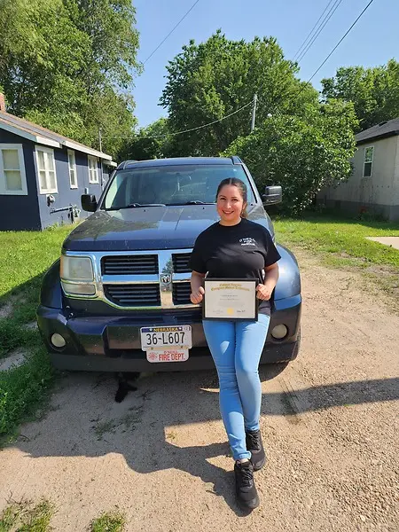 This is when I earned my EMT license in USA (Now I'm qualified in Mexico and USA)