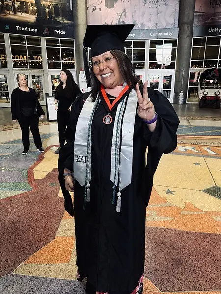 Graduation with my Masters in Health Administration 