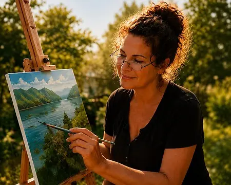 Planning, creating, and painting are at the heart of every retreat I lead. Behind every beautiful experience is time spent outdoors, inspired by nature, and bringing new ideas to life on the canvas.