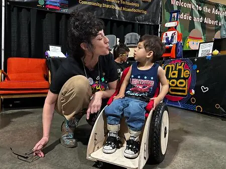 One of my favorite moments working with kids is seeing that spark-when they suddenly realize they can move by themselves and be independent.