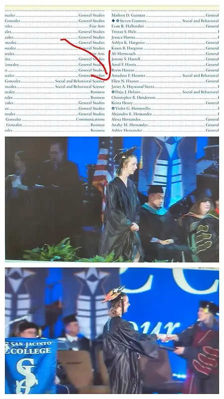 So excited to celebrate my Associate's with San Jacinto College!  Onward to the next chapter :)