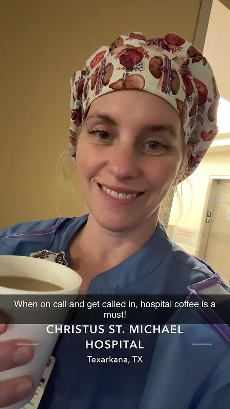 Hospital coffee is a must while on call! 