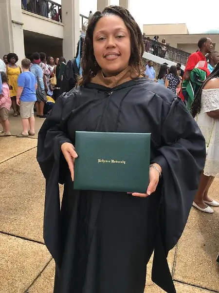 Receiving my master's degree from Belhaven. 