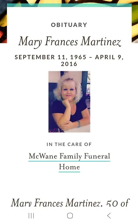 The woman who made it all happen... my late aunt Mary Martinez who worked as an administrator,   caregiver, and owner of her residential business caring for elderly heart's.  I will never forget to look to you for strength. 
