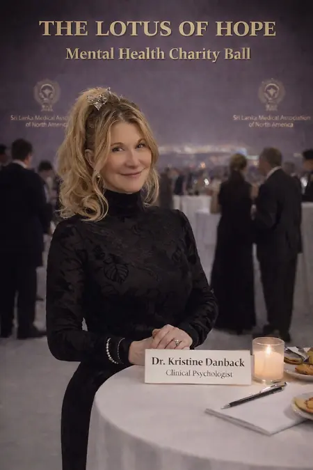 Mental Health Charity Fund Raiser. Beautifully talented therapists and psychiatrists in attendance doing important work to keep people thriving. The evening was intellectual, humorous, delicious, and overall time well spent for mental health. 