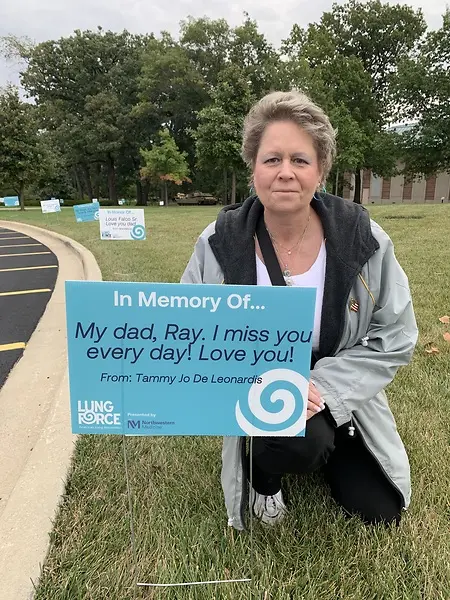 Most proud supporting the American Lung Cancer in honor of my dad Ray!!