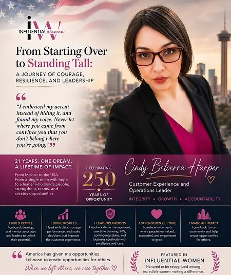 Opportunity changed my life. Purpose keeps me moving forward.
As America celebrates 250 years, I'm grateful for the opportunities I've been given and committed to creating opportunities for others.
Leadership isn't about where you start. It's about how many people you help grow along the way.
Here's to continuing to learn, lead, and lift others.
