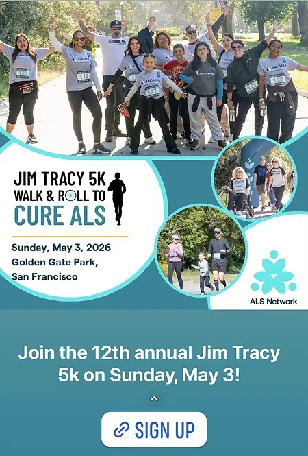 2025 ALS walk with my former Arcadia Home Care Team, Family and Friends in San Francisco, CA.