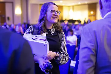 Nicole Biever at the Middle States Commission on Higher Education Annual Conference
