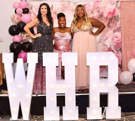 Co-Founders of WHR at our 3rd Annual Breast Cancer Awareness Gala. This was our most attended gala; we were able to secure funds to support breast cancer survivors.