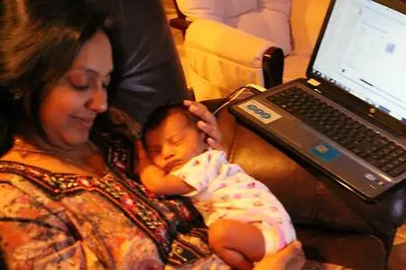 Back at work after 8 weeks of having a baby meant working off hours when the baby was napping to complete deliverables