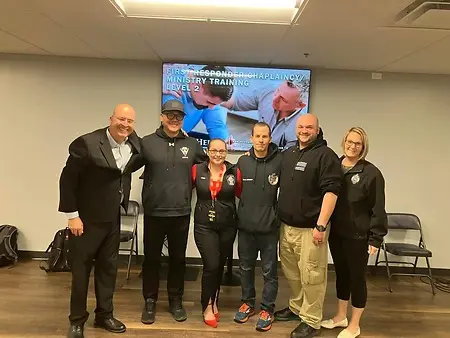 Working with a group of police in Massachusetts building peer support teams and establishing wellness policies to help our home town heroes thrive 