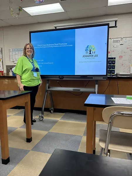 Preparing to present at the Second Annual Early Childhood Professionals Summit.