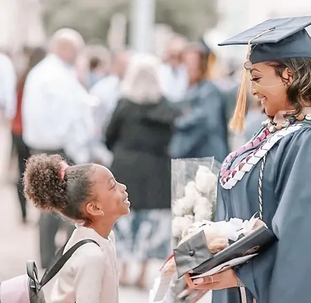 Sometimes we are inspired by the ones watching us… and the little one growing inside us. 

Graduating with my Master’s Degree in Business Administration, Healthcare Management 2019.