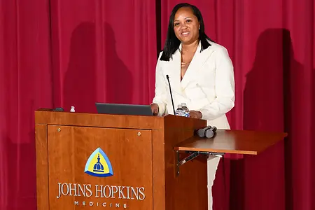 This photo depicts a personal triumph moment. This was my during my “patient perspective” speech at The 11th Annual Johns Hopkins Medicine Clincal Excellence Award Ceremony. I’ve never been a fan of public speaking but have recently stepped outside my comfort zone, as I’ve recognized I have a story to tell and it’s bigger than me.