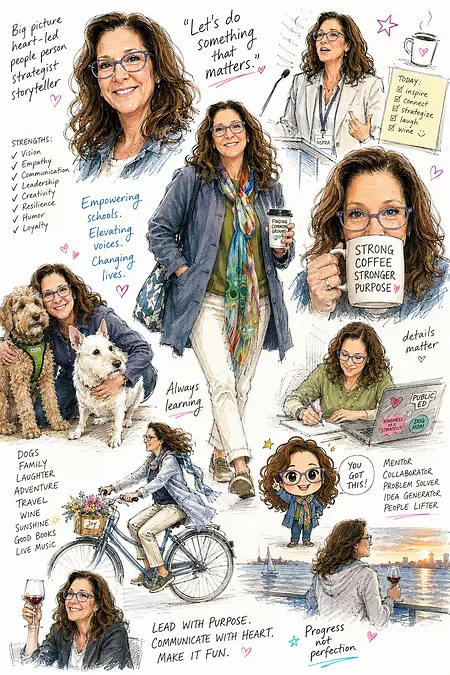 A fun caricature capture of who I aspire to be! 