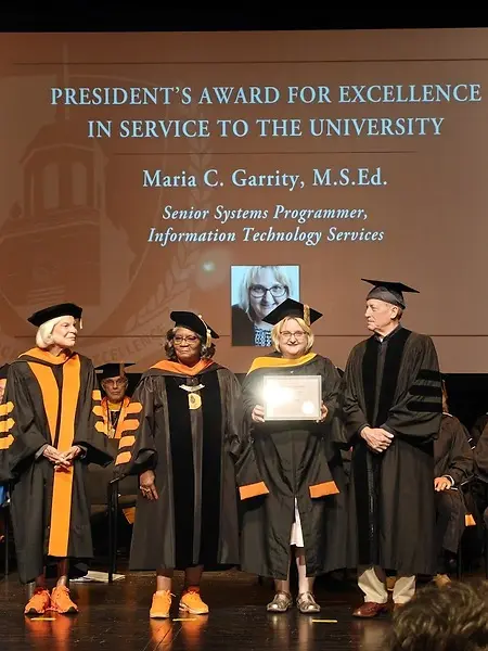 In September 2025, one of the highest highlights of my career was receiving the President’s Award for Excellence in Service at Buffalo State University.