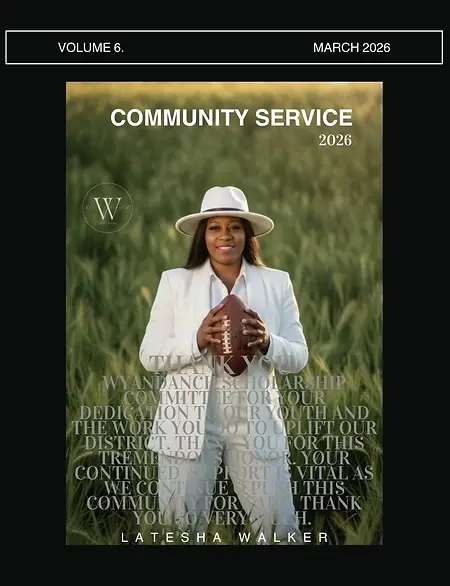 35th Annual Wyandanch Scholarship Awards, 2026
entitled “Meeting the Challenge; Living the Dream,” where I received the Community Service Award for leadership and advocacy work over two public service terms in school district governance.