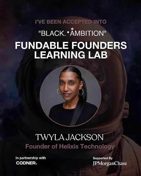 Beyond honored to be accepted into the 2026  Black Ambition Fundable Founders Learning Lab, supported by JPMorganChase.