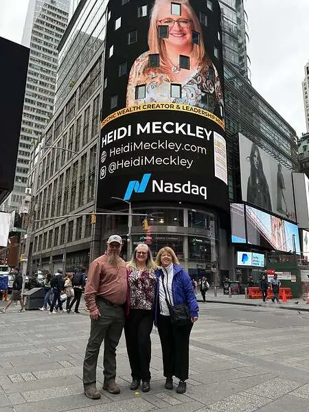 Best-selling author and was on the NASDAQ Billboard in Times Square. 