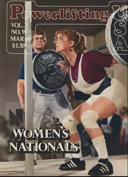 First Woman to Grace the Cover of "Powerlifting USA" magazine