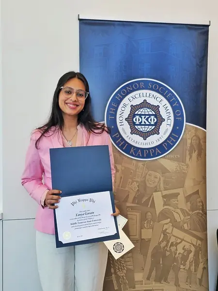 Inducted in the Honor Society of Phi Kappa Phi for academic excellence