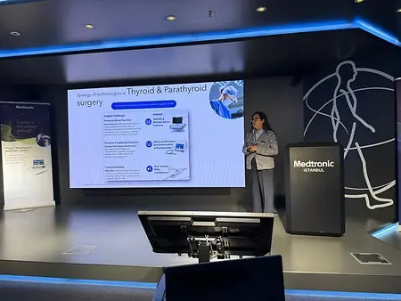 Grateful for the privilege of participating in the ENT Launch Meeting EurAsia at the Medtronic Innovation Center in Istanbul. Presenting the synergy of technologies in thyroid and parathyroid surgery — and connecting with our distributor partners from Eastern Europe, Africa, and the Middle East — was a powerful reminder of the real difference Medtronic ENT is making for surgeons and patients worldwide.