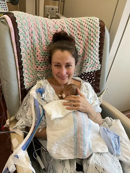 With Nora in the NICU in March of 2022