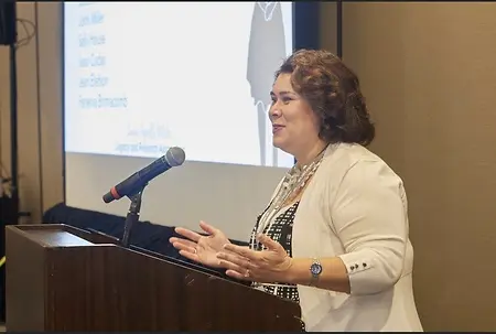 Sarah Manley delivers keynote address at Laurapalooza 2022 in Burlington, VT