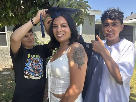 Graduating from Orange Coast College with my sons by my side was a big step into my new Public Health career. 