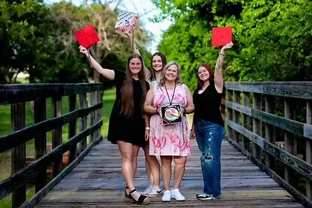 I finally completed my Associates degree in 2025 and graduated college with my first granddaughter Kyndal.  We also had two high school graduates at the same time, my granddaughters, Tatum and Kerra.